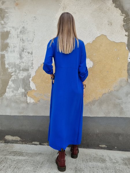 Šaty ľahučké košieľkové maxi 5989