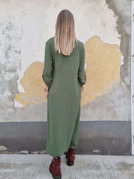 Šaty ľahučké košieľkové maxi 5989