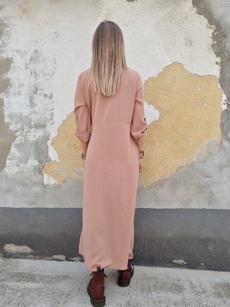 Šaty ľahučké košieľkové maxi 5989