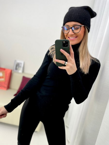 Čiapka vlnená jednofarebná