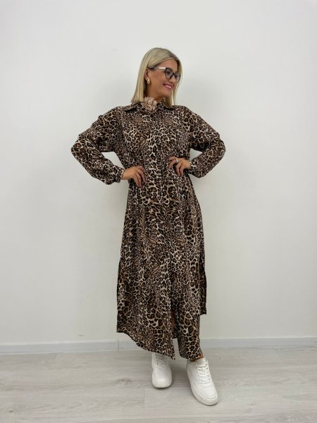 Šaty Celesta leopard 9800