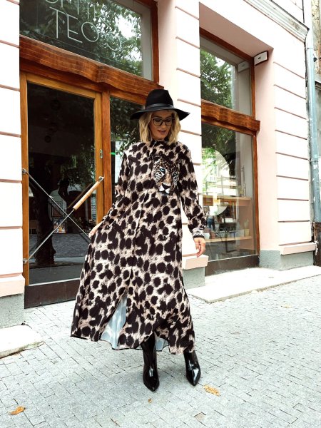 Šaty Amoret leopard 36003/25