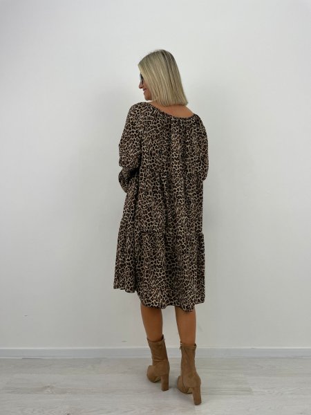 Šaty Lia leopard BIGSIZE