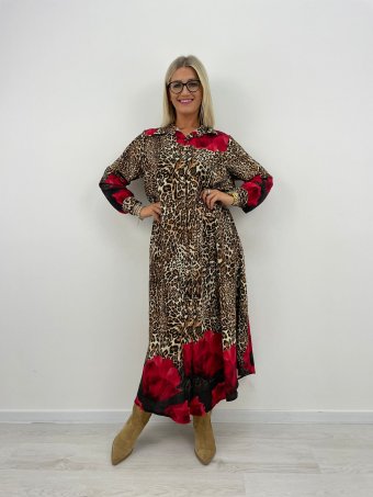 Šaty Rumer 4976 leopard