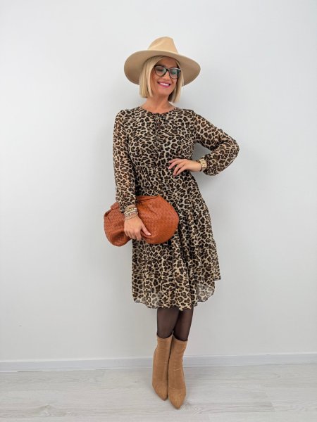 Šaty Polly leopard