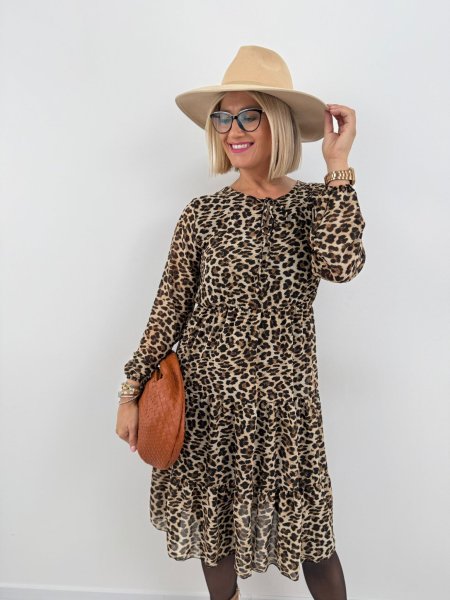 Šaty Polly leopard