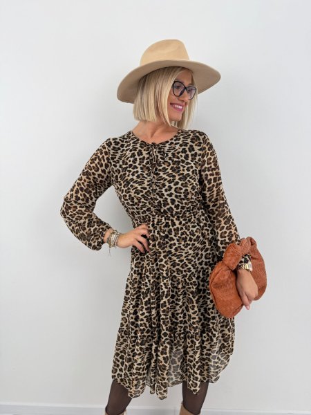 Šaty Polly leopard
