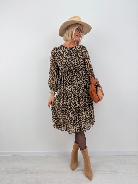 Šaty Polly leopard