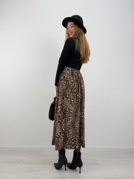 Šaty Ramey 9819 leopard veľké vzory