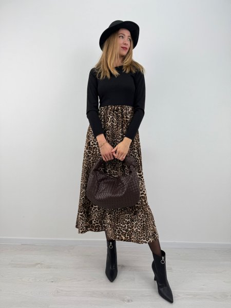 Šaty Ramey 9819 leopard veľké vzory