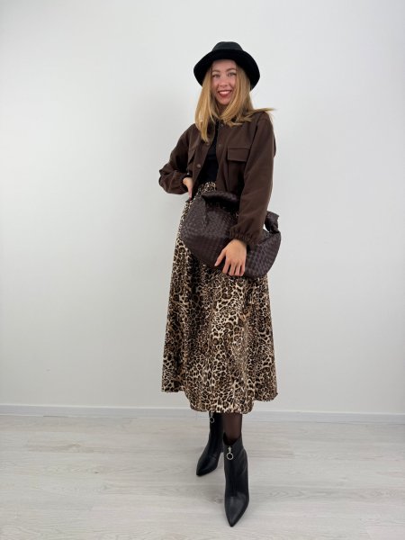 Šaty Ramey 9819 leopard veľké vzory