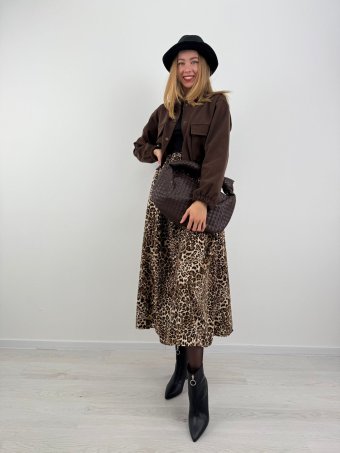 Šaty Ramey 9819 leopard veľké vzory