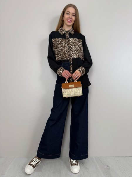 Košeľa Zaira leopard 80508