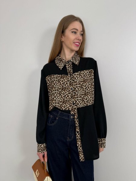 Košeľa Zaira leopard 80508