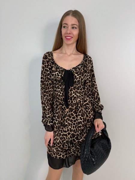 Šaty Esther leopard 7010/25
