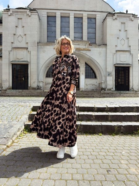 Šaty Amoret leopard 36003/25