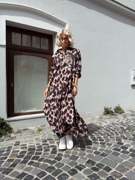 Šaty Amoret leopard 36003/25