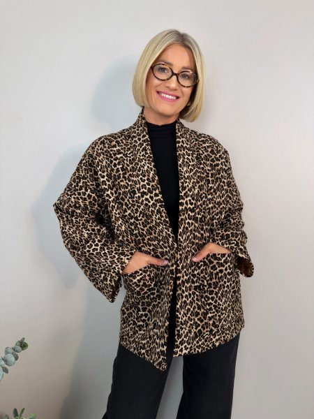 Bunda Hattie leopard 24068/26 BIGSIZE
