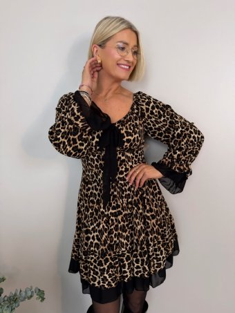 Šaty Esther leopard 7010/26
